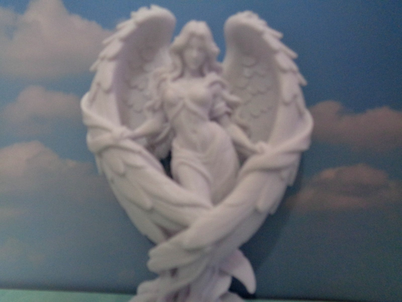 3D Printed White Angel Statue/Figurine