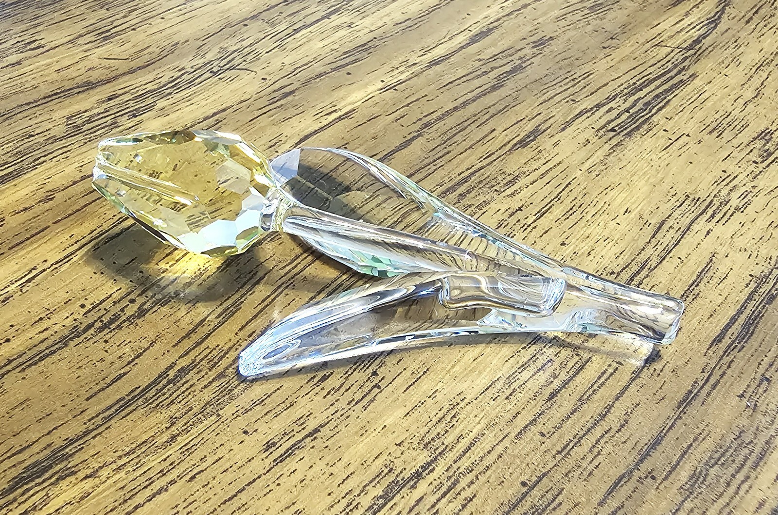 🌷 Swarovski Crystal 2004 L.E. SCS Renew Gift, Large Yellow Tulip Figurine, NIB