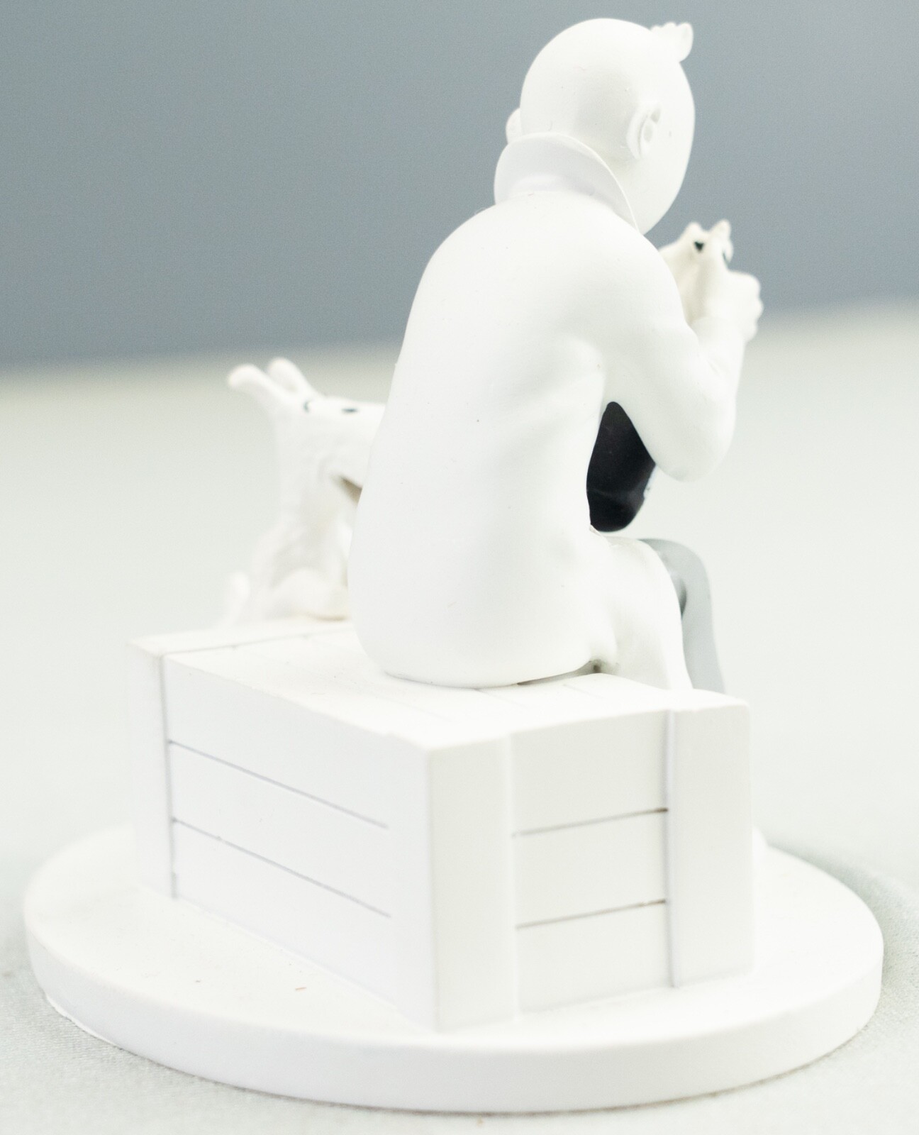 Hors Serie Figurine #9 Tintin Prisoner: Golden Claws 10cm B&W Resin Model Figure