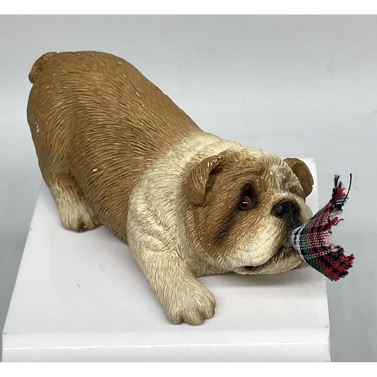 Bulldog Sandicast by Sandra Brue Pesky Peeper Series Fawn Vintage 1990