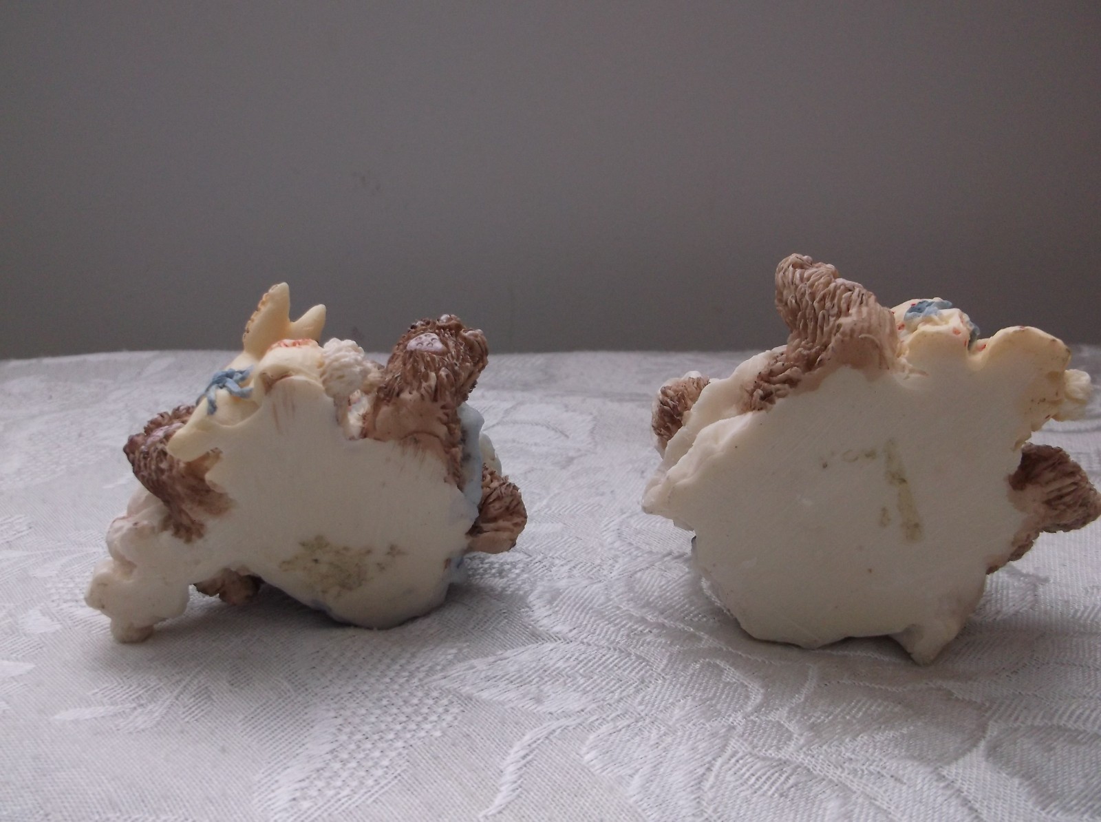 Vintage 90s Bunnies Figurines Home Interiors 3.5 inches tall