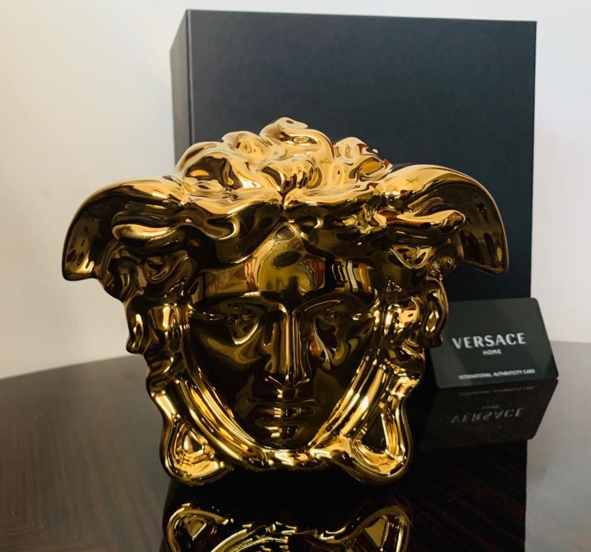 Versace by Rosenthal Medusa Grande Gold Vase 15 cm/5.9 inches