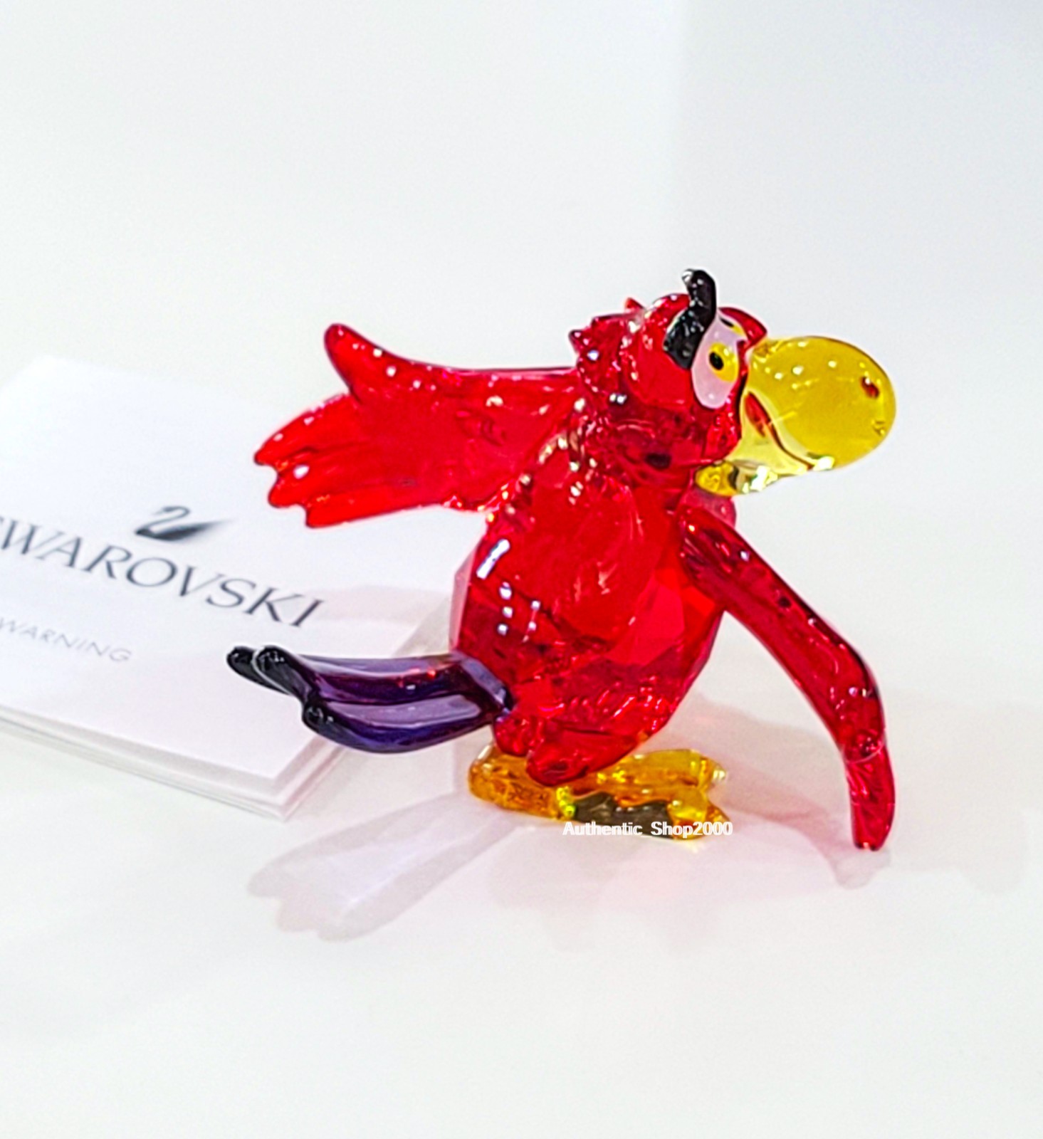New in Original box 100% SWAROVSKI Disney Aladdin Iago Parrot Bird Figurine