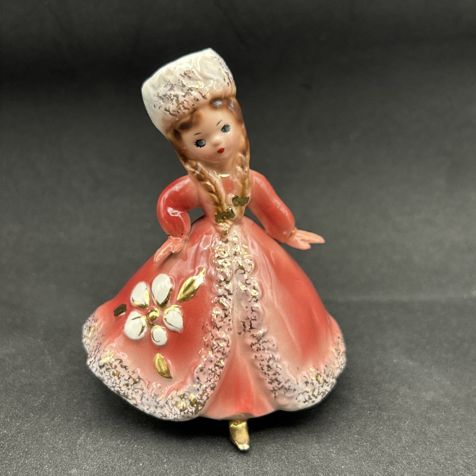 Vintage Josef Originals Little Internationals Russia Girl 4” Figurine Japan 1960