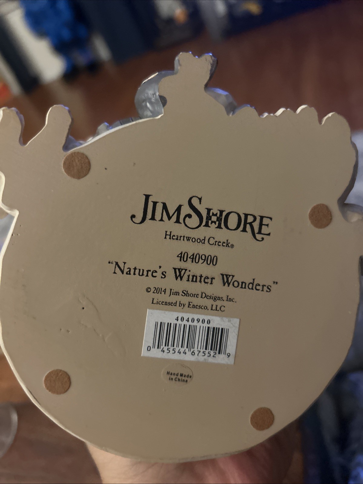 Jim Shore White Woodland Santa Forest Animals nature’s Winter “4040900”