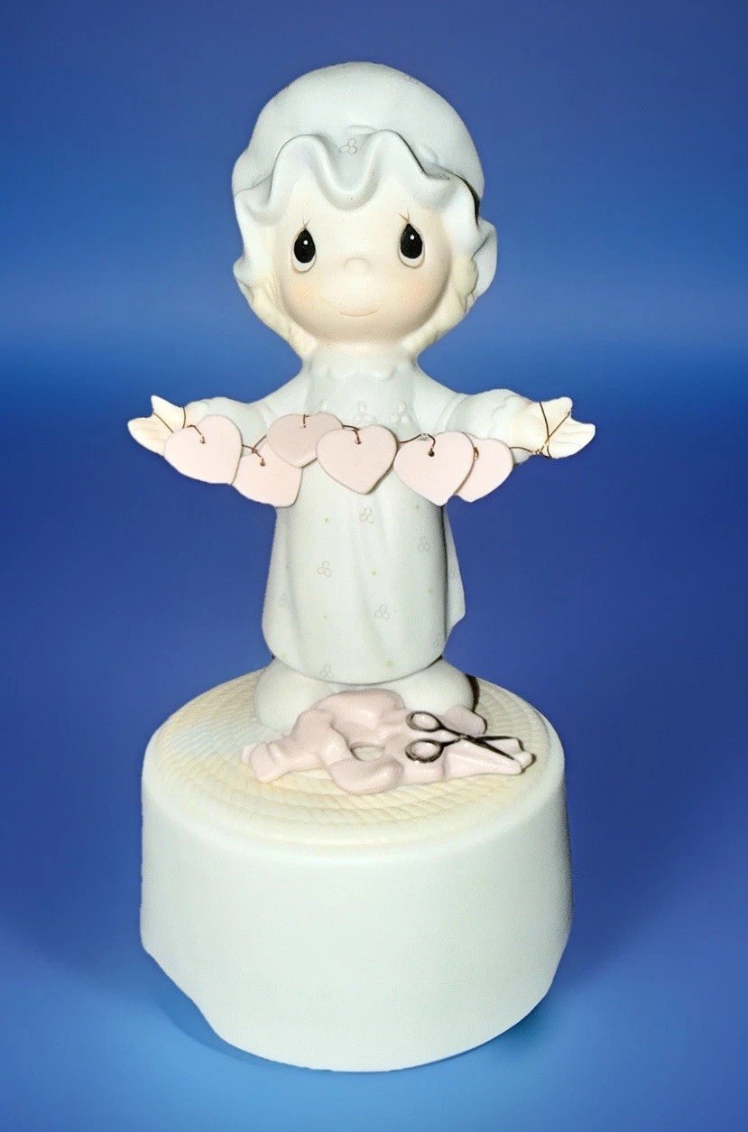 Vintage 1987 Precious Moments You Have Touched So Many Hearts Music Box 112577
