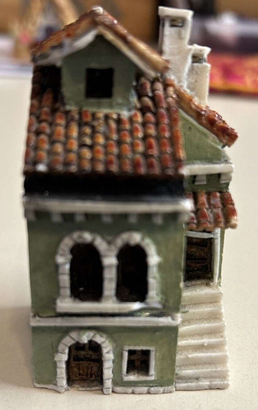 MINIATURE BUILDING VENICE ITALY VENEZIA GIOVANNI MORO ART SIGNED