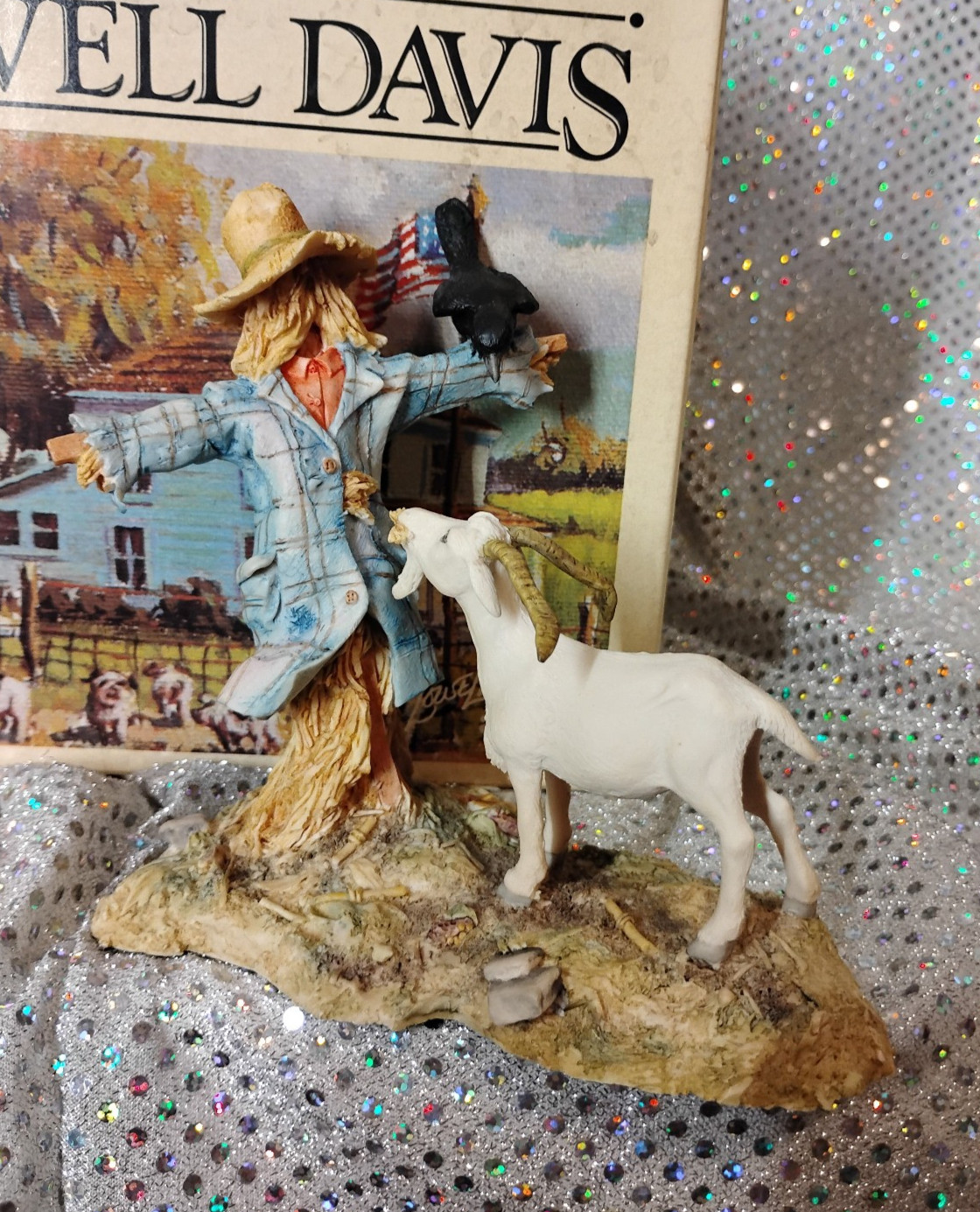 Lowell Davis “The Last Straw” Hand Painted Sculpted Figurine 1989 With Box