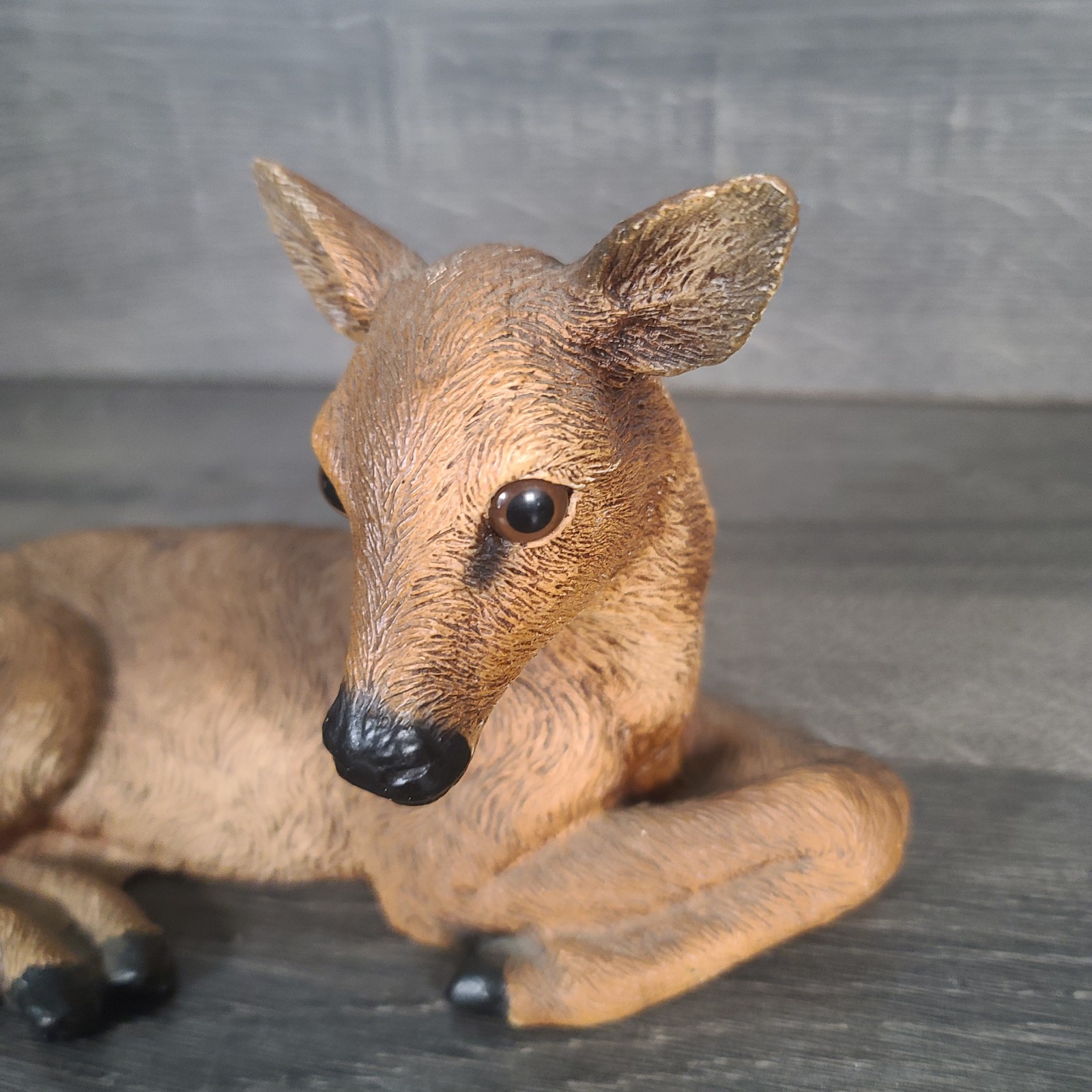 Vintage Homco Deer Family 1985 Lot of 3 Doe and 2 Fawns