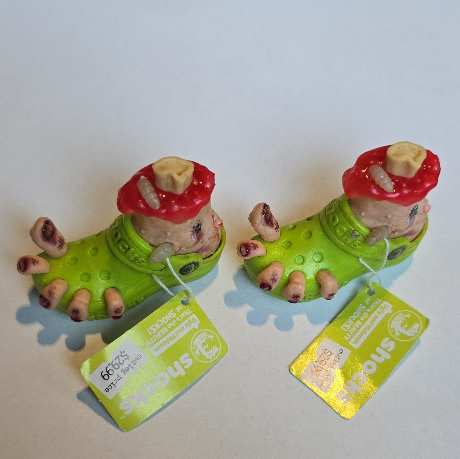 Gross Minis Shocks (Crocs) Ugly Footwear Collectible Figurines Pair