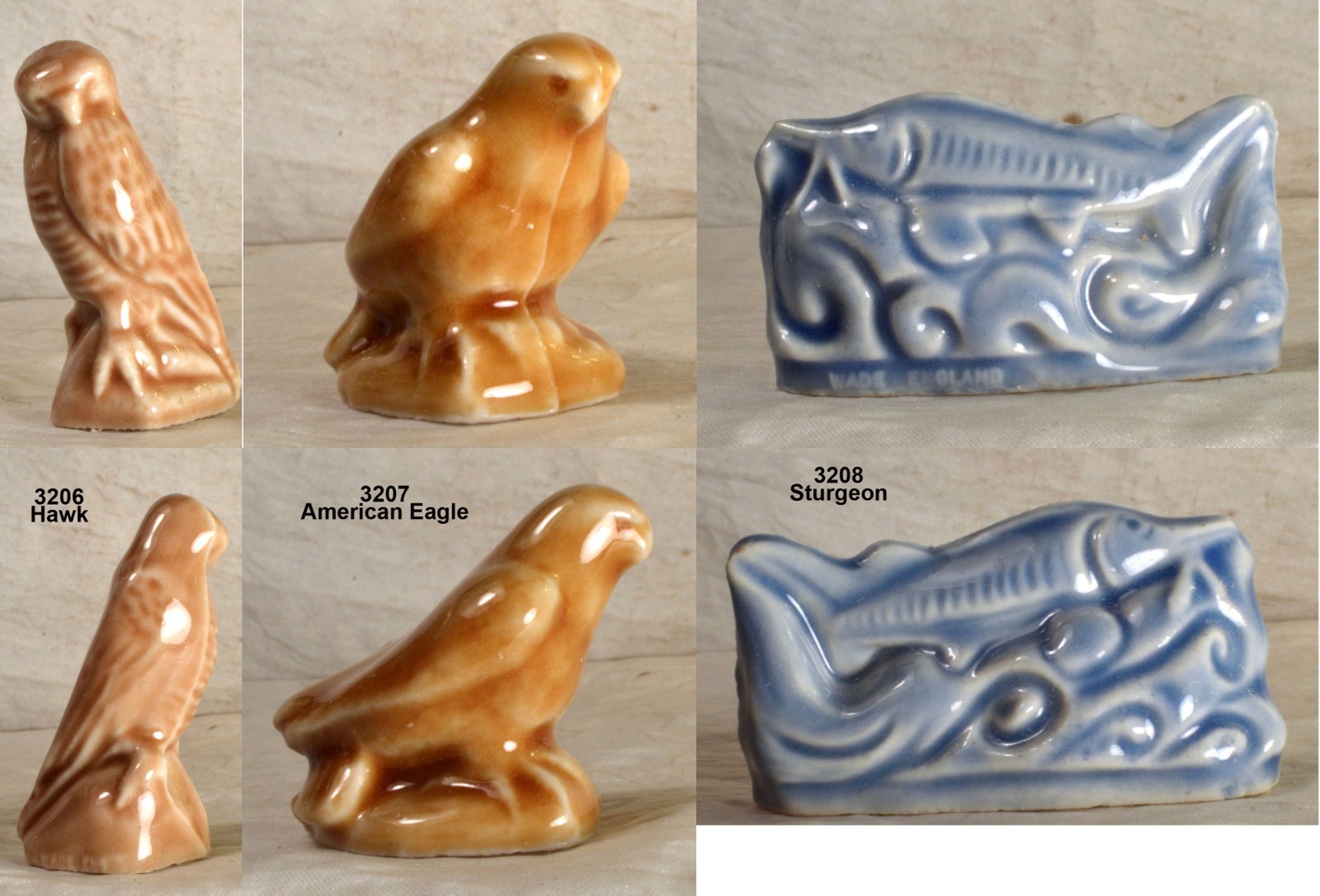 #3197-3226 Choice of ONE – Wade Red Rose Tea Porcelain Figurine – England