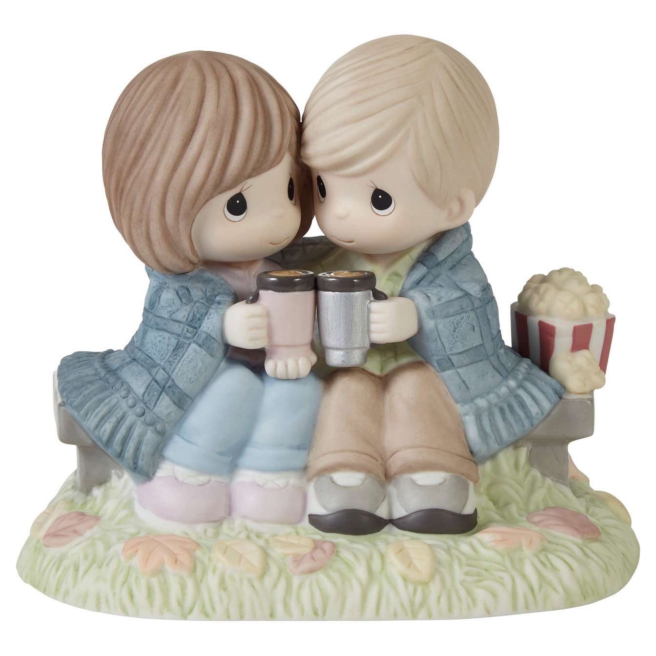Precious Moments Couple Sharing Blanket Fall Figurine ‘I’m Wrapped in Your Love’