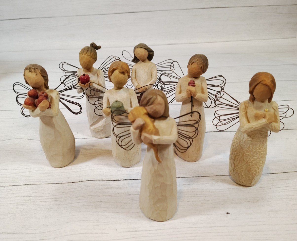 Willow Tree, Demdaco, Susan Lordi, Angels, Figurines, Lot Of 7, Religious Art