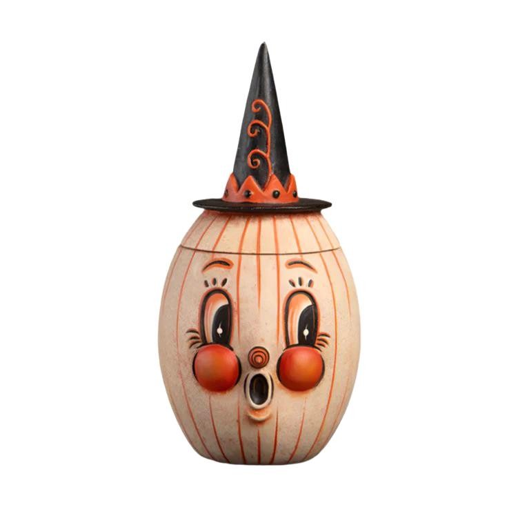Bethany Lowe by Artist Johanna Parker Halloween Gourdy White-O-Ween JP4032