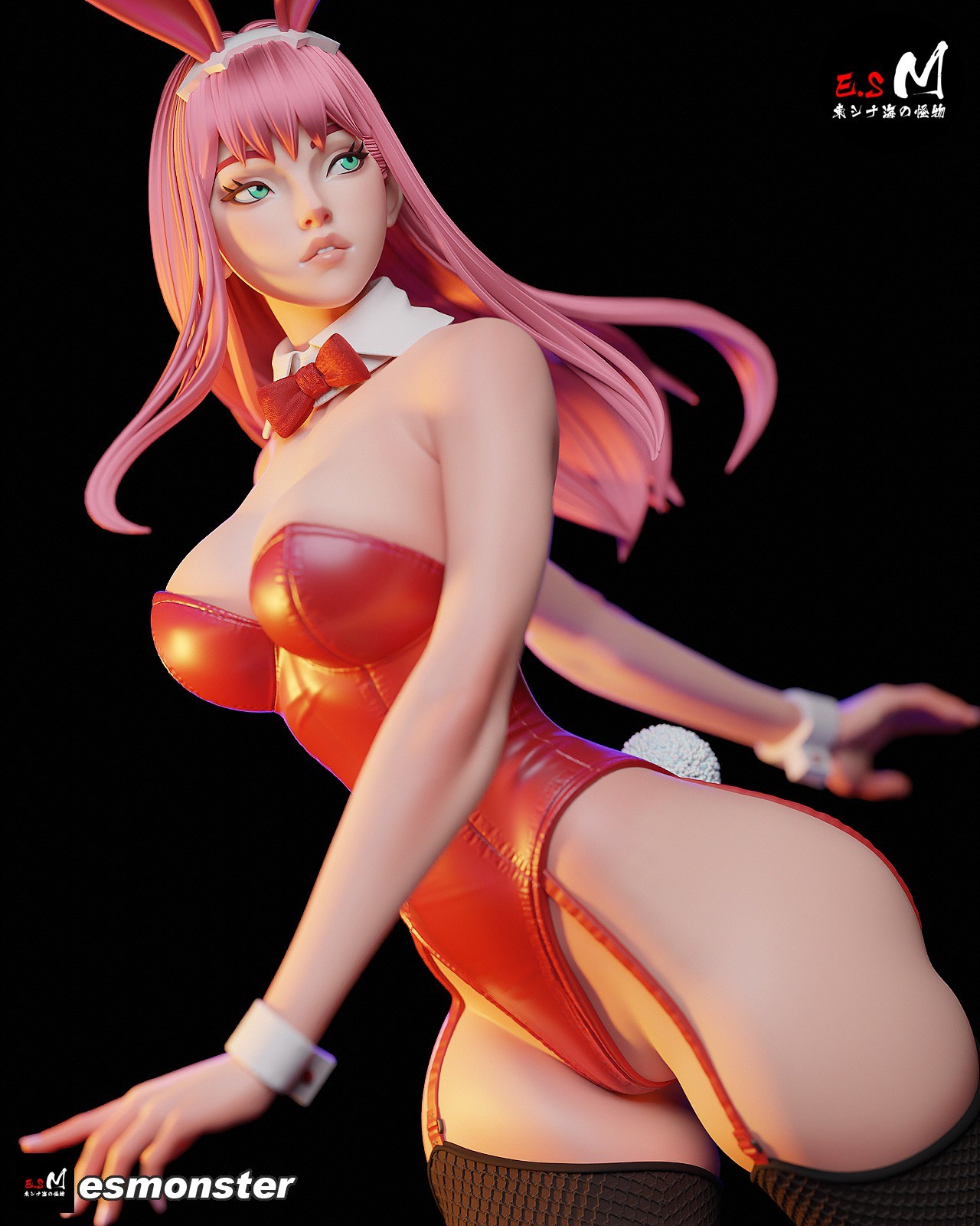ES Monster Unpainted Unassembled Zero Two Bunny Figure Model Kit 1:42-1:4 scale