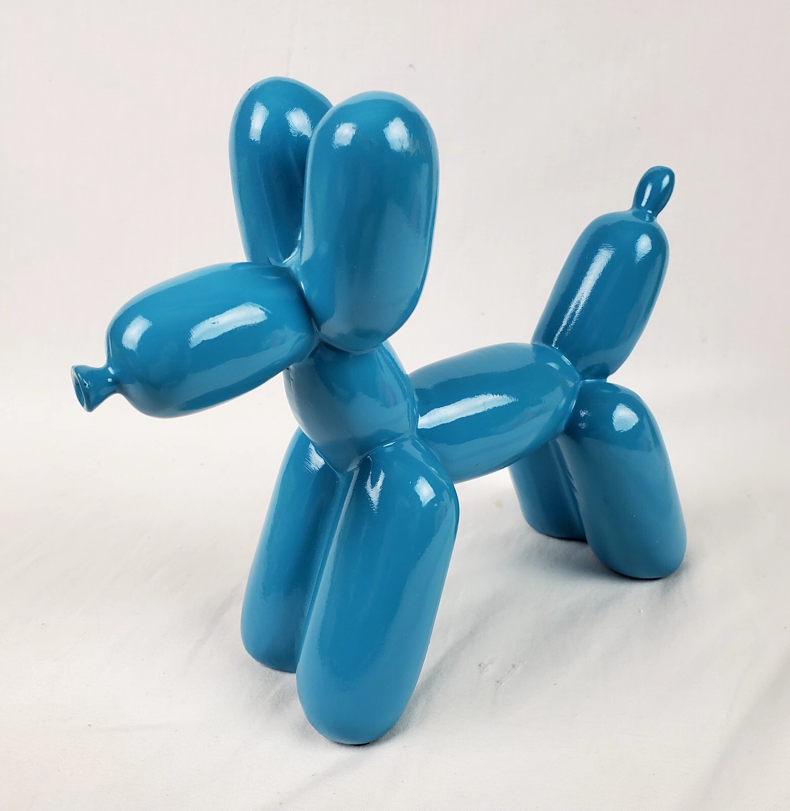 Light Blue Resin Balloon Dog Sculpture Modern Art