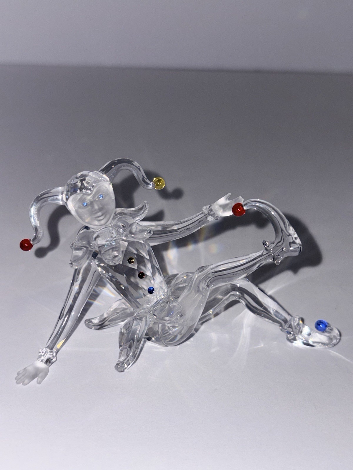 SWAROVSKI Crystal Fairy Tales, Jester Clown Figurine Original Box 275555.PERFECT