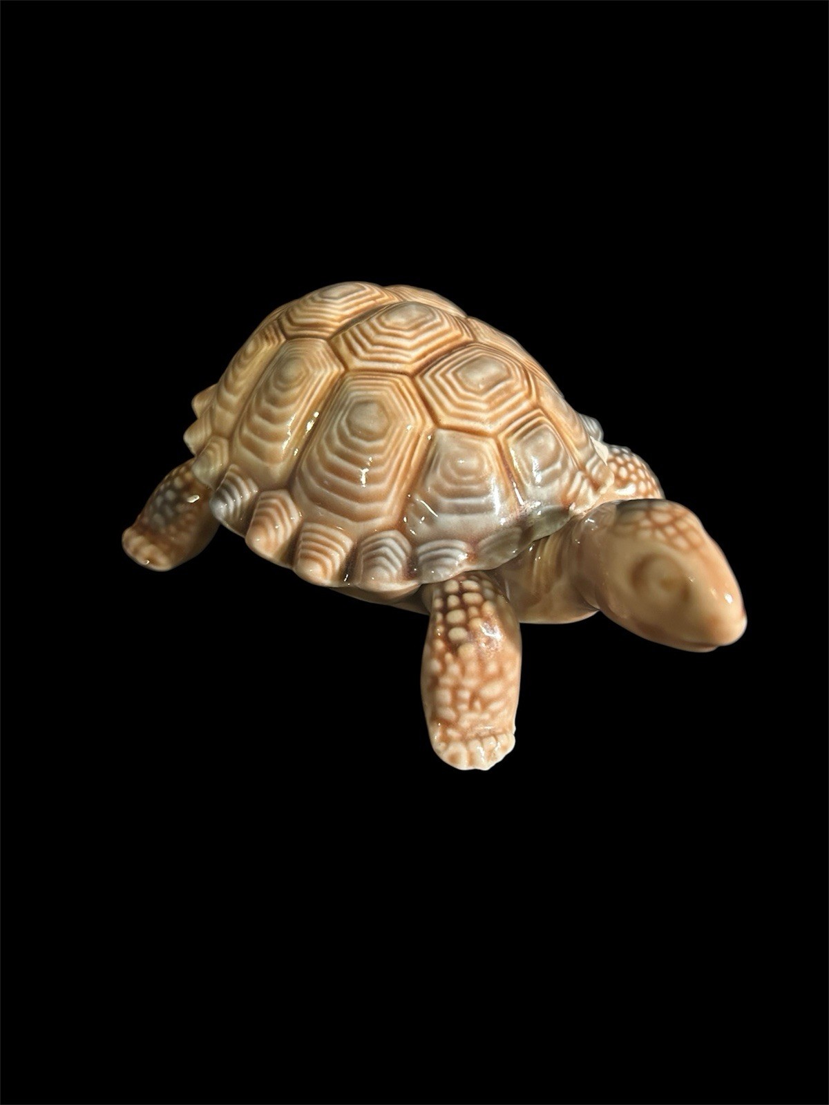 Vintage Wade Porcelain Turtle Jewelry Ring Holder Trinket Box Figurine