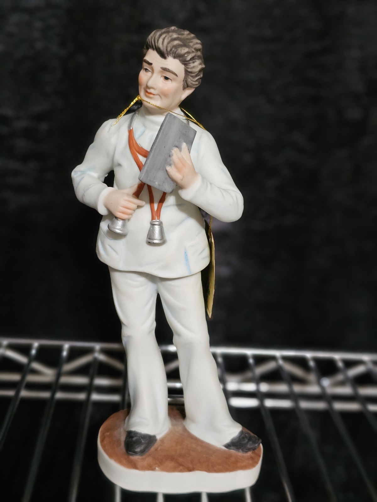 Vintage Lefton Doctor Holding Chart Figurine KW1855 7.75″T U265