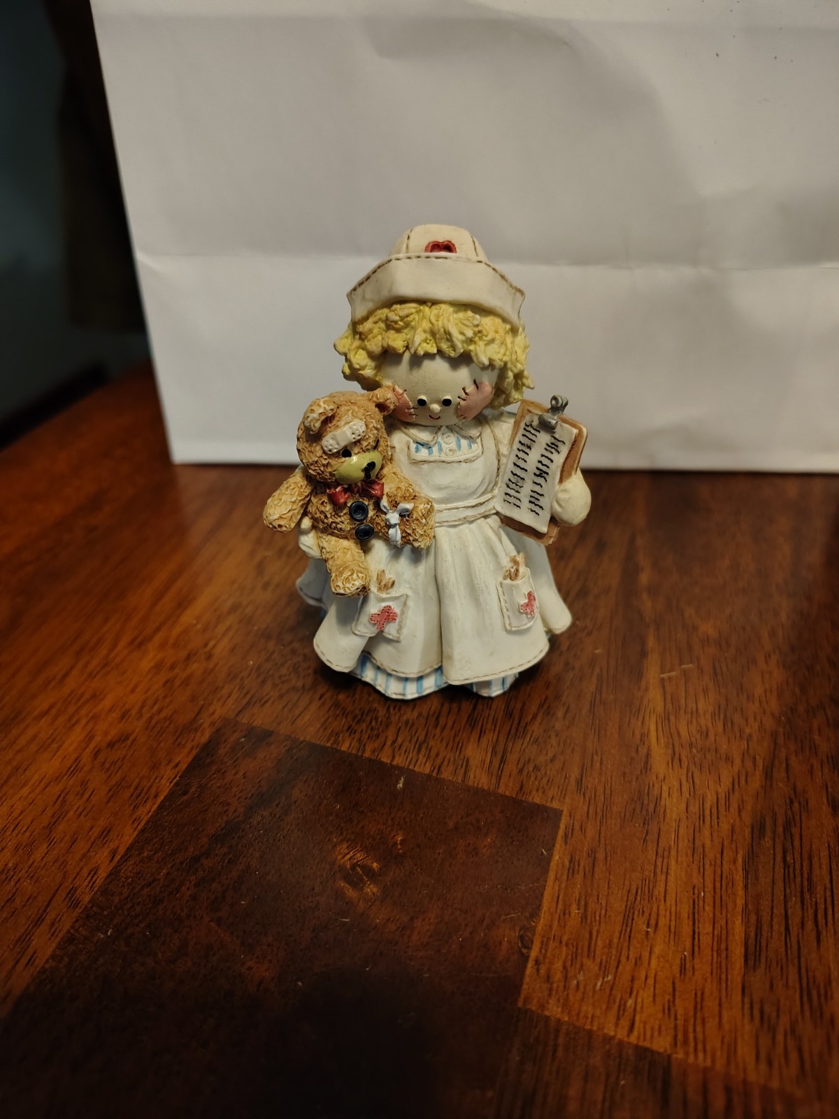 Enesco Nurse Rag Doll Figurine 1993 3.75 No Box Vintage Collectible