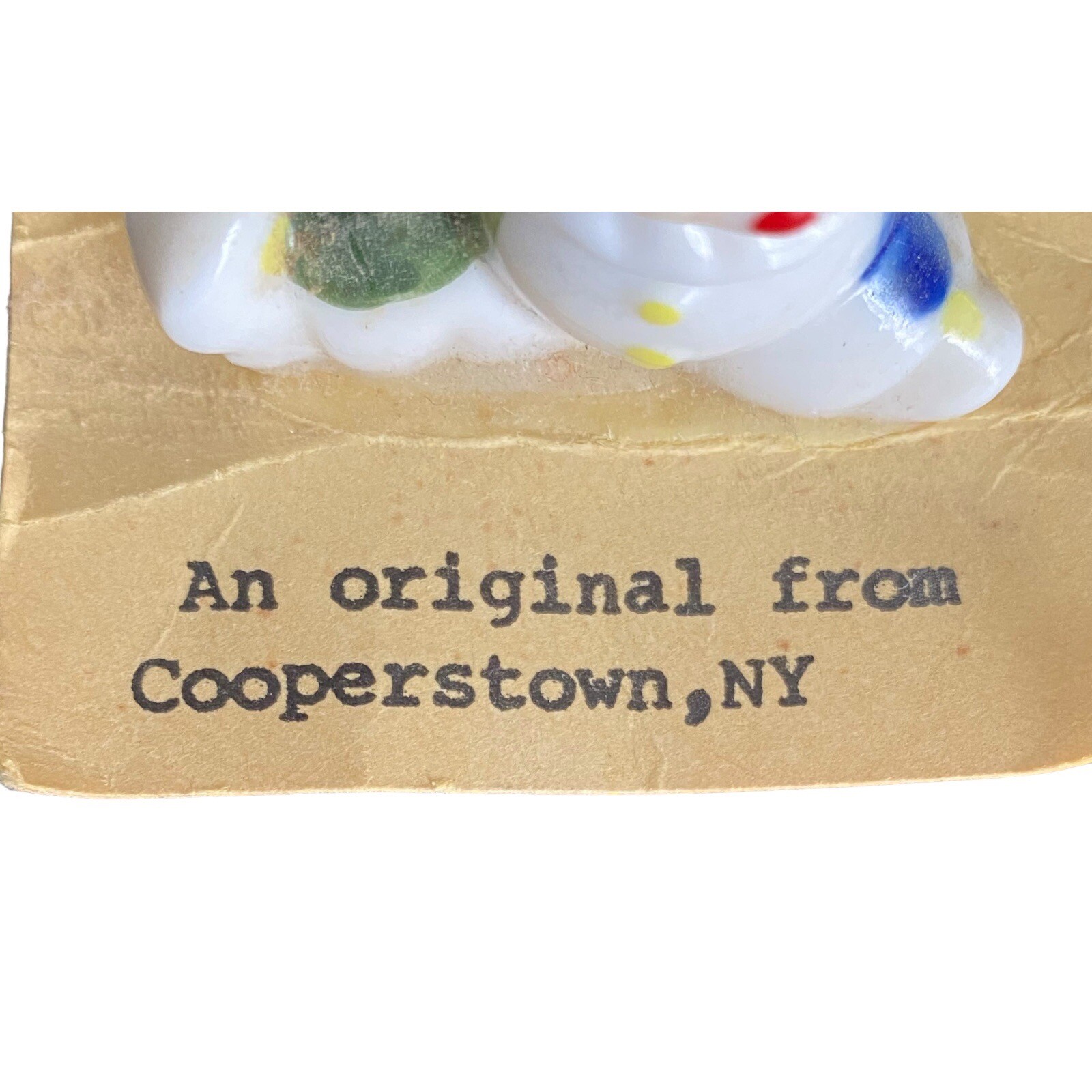 Vintage Original Clown From Cooperstown NY Figurine Figure New York Souvenir