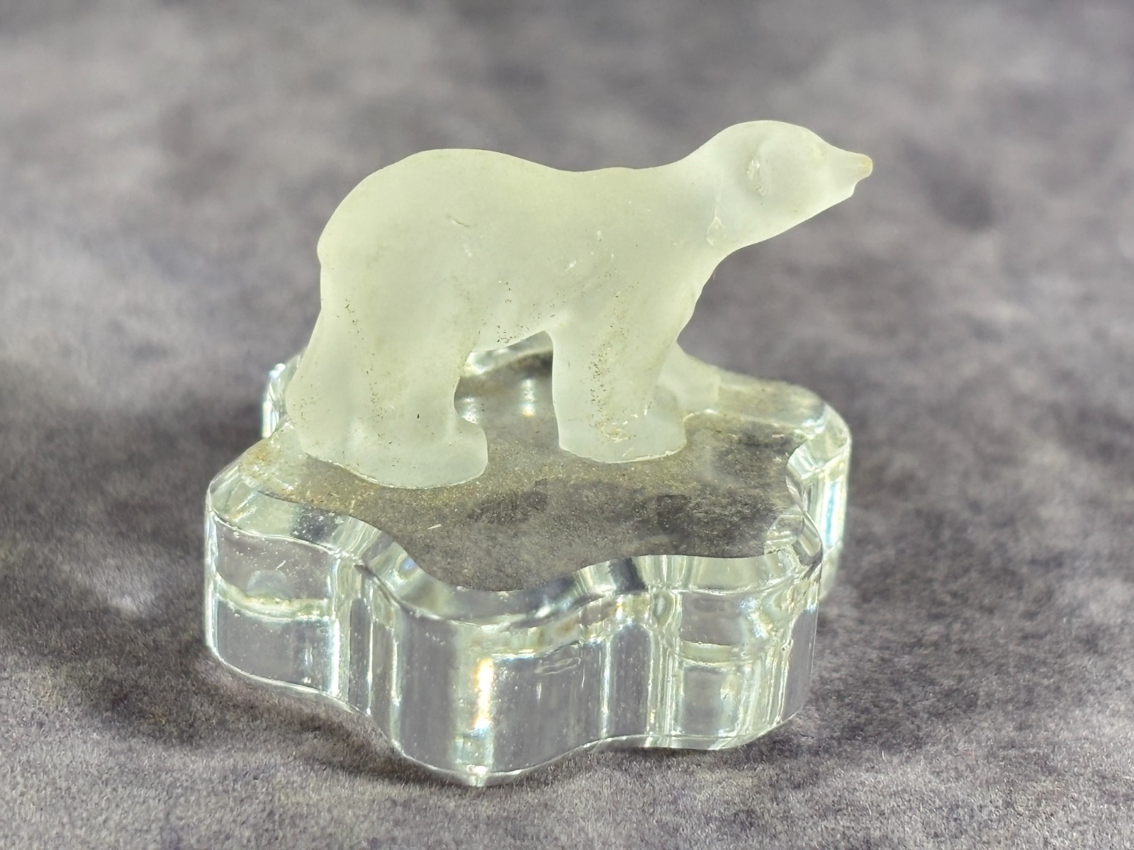 Set of 2 – Vintage Swarovski Ebeling & Reuss Polar Bear and Teddy Bear Frosted
