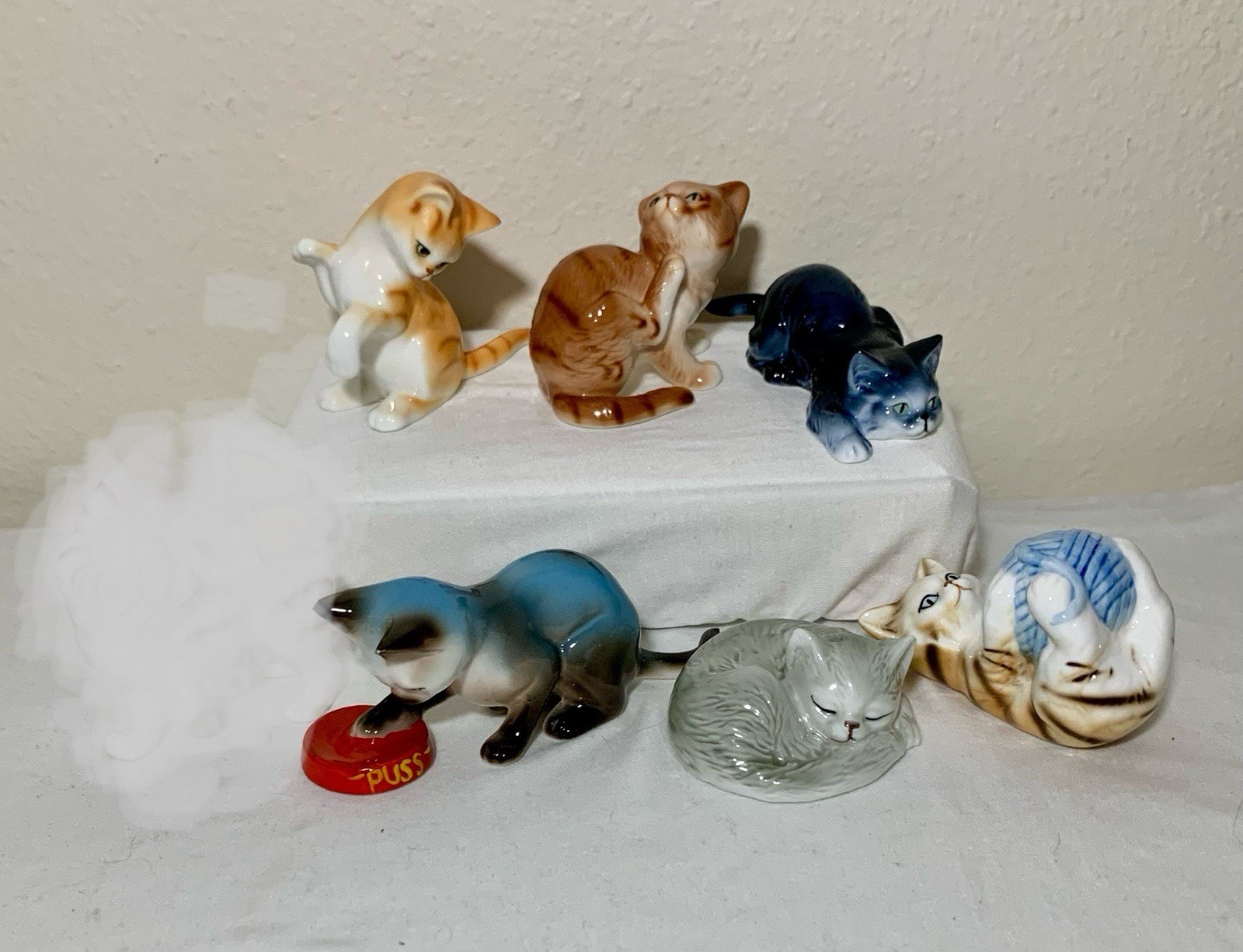 Danbury Mint Cats Of Character Lot Of 6 All The Best Ones
