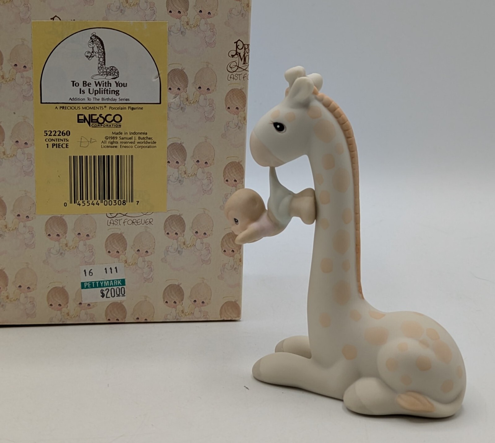 Precious Moments With you is Uplifting Camel & Baby 1989 Figurine 522260