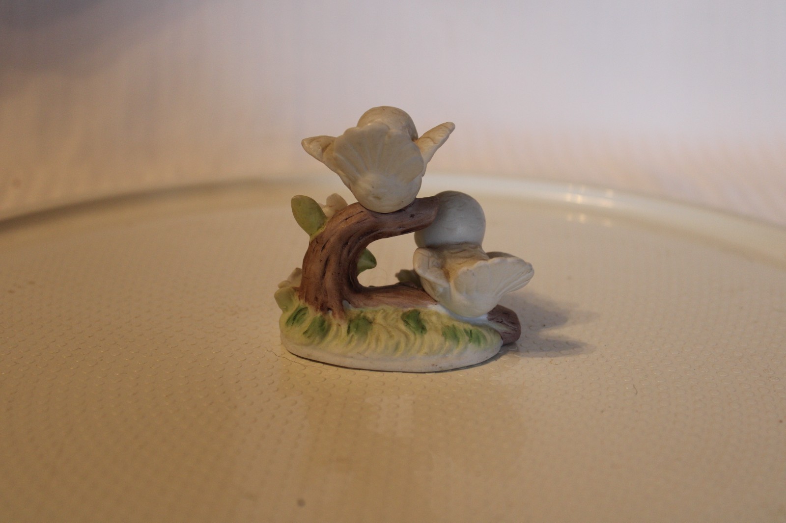 Vintage Love Doves Sitting on Branch Ceramic Figurine By George Good