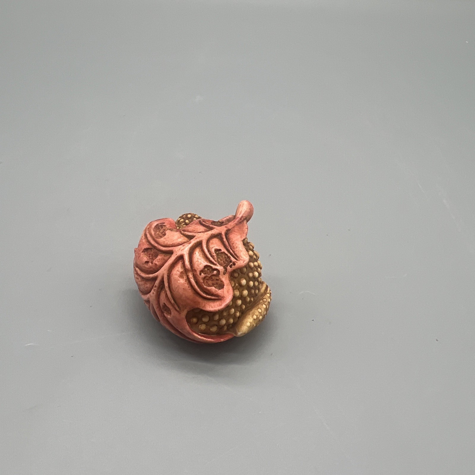Adam Binder Editions Figurine Limited ABE Netsuke Croak Frog Toad Orange 72/300