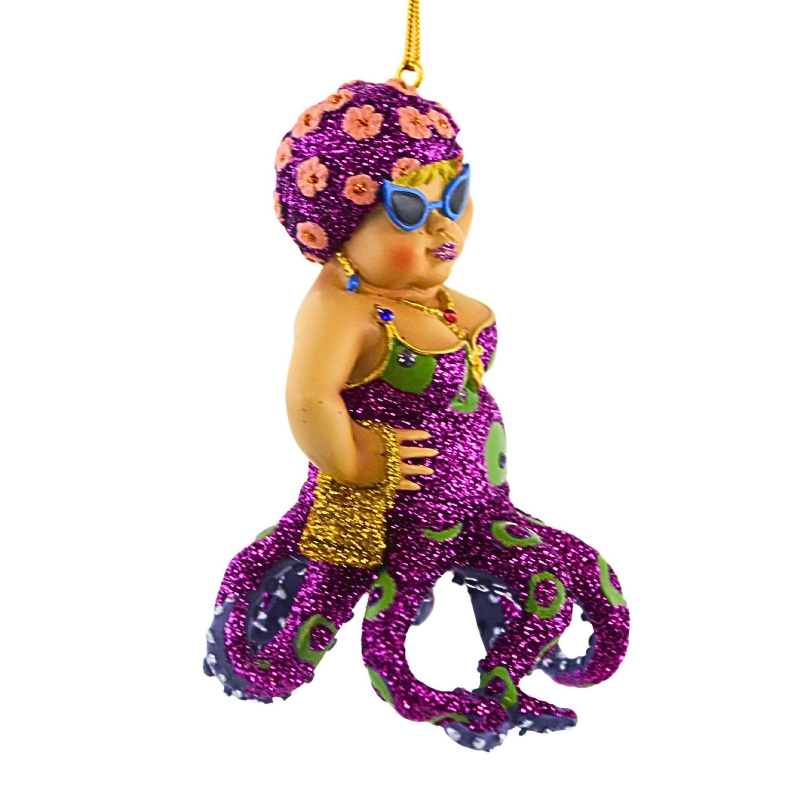 December Diamonds 3.50In Miss Fran Iii, Polyresin, Octopus Ocean 5590379
