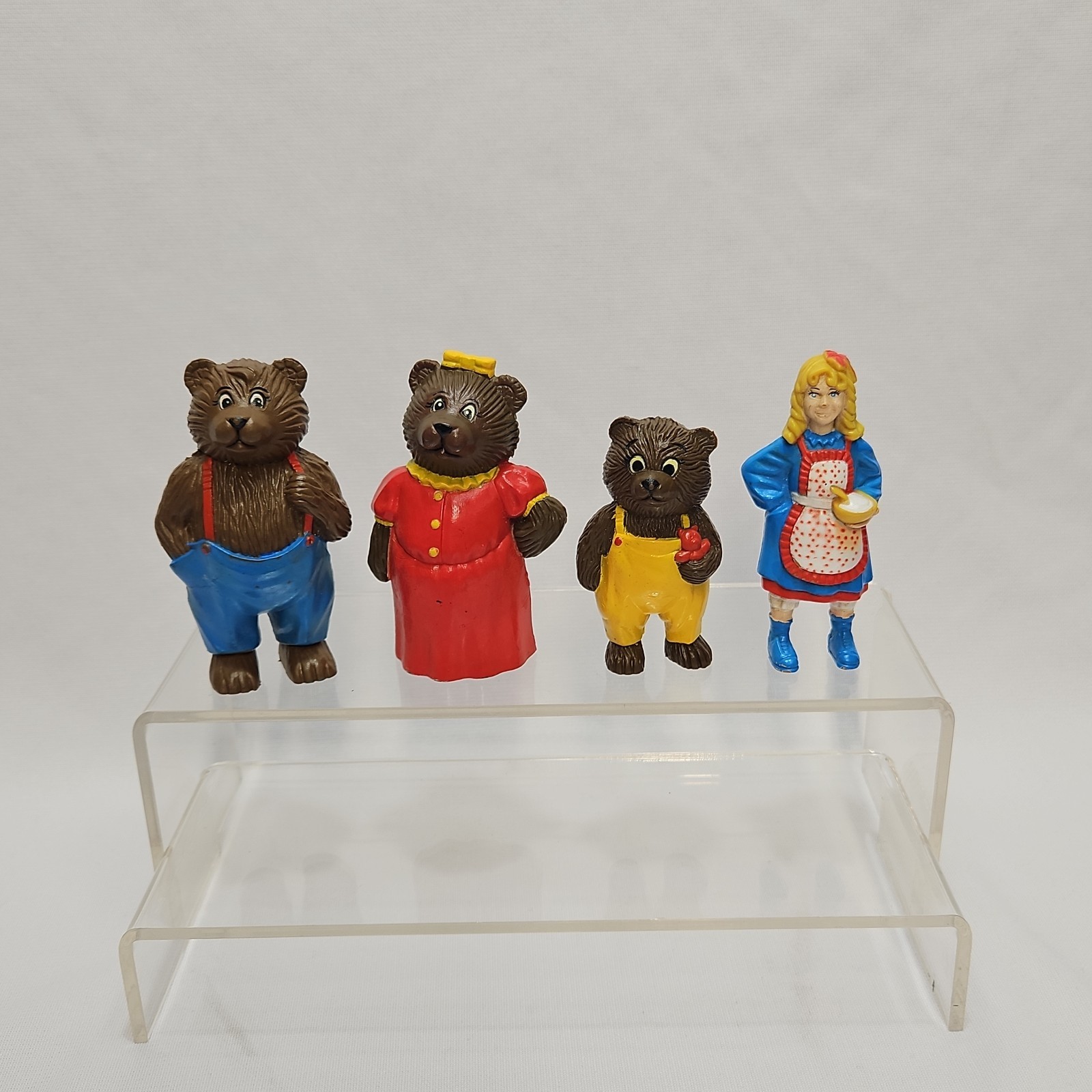1988 HG Toys Goldilocks & Three Bears 3 1/4″ Plastic Action Figure Fairy Tale