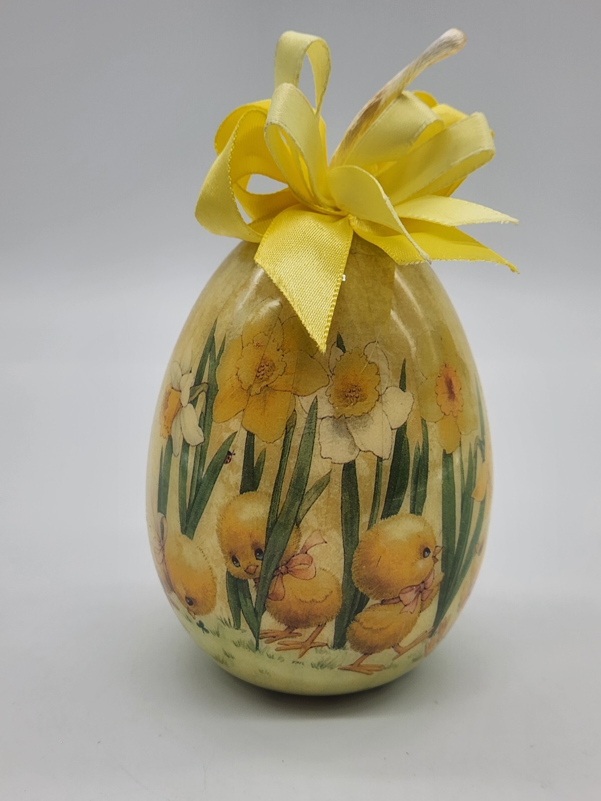 Tomorrow Today Corp 1992 MOREHEAD Easter Ducks 4″ DECOUPAGE EGG