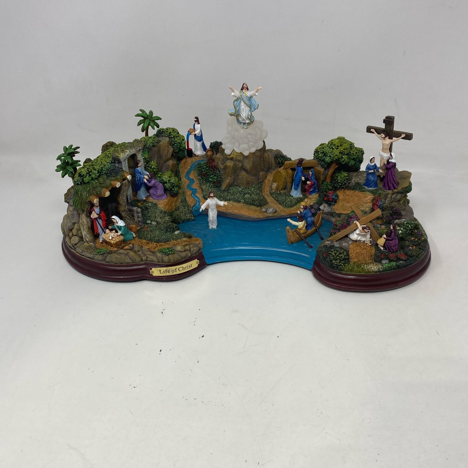 Bradford Exchange Thomas Kinkade Life of Christ LED Sculpture 14.5in