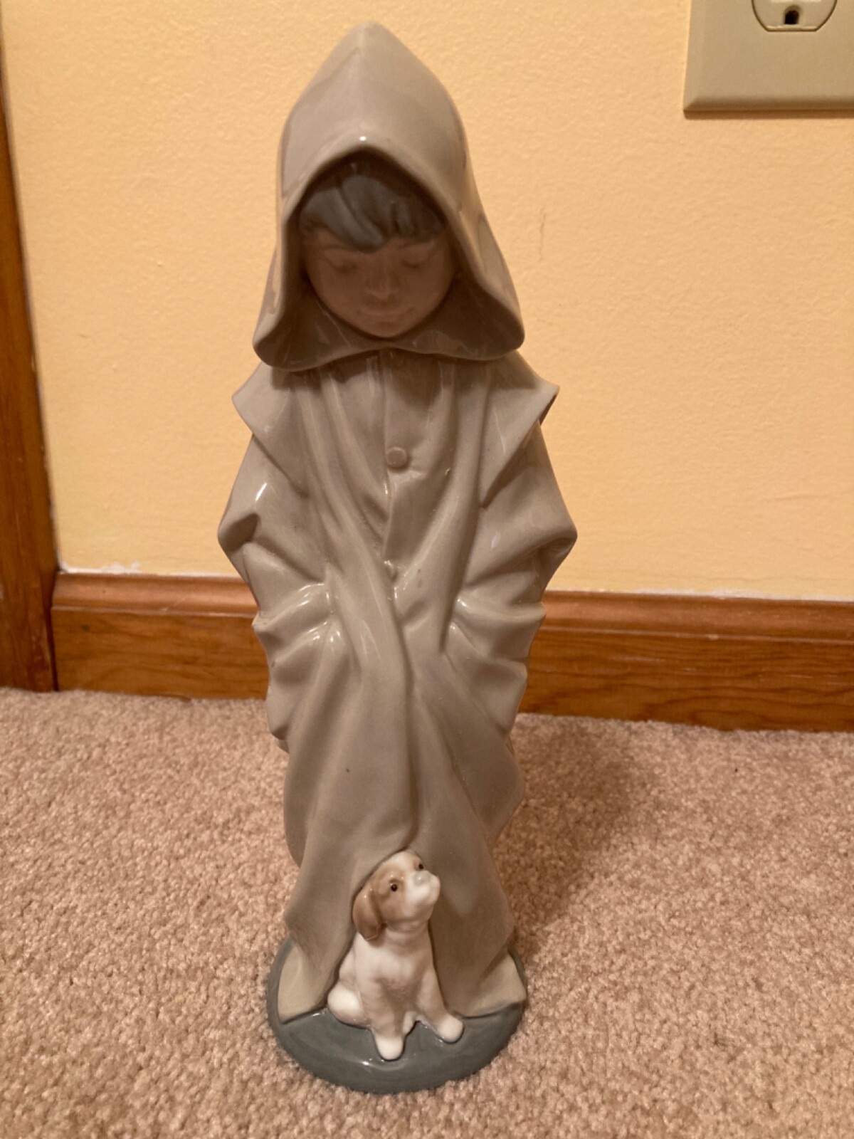 Figurine – Monk (Boy) With Dog: Nao by Lladro, 1982 (retired)