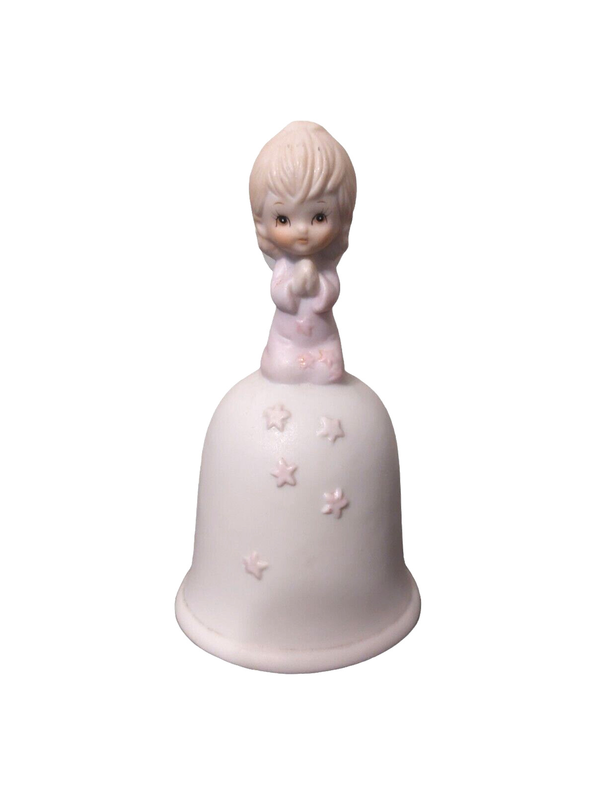 Vtg 1982 The Christopher Collection Praying Child Angel Bell 4″ Lefton #03428