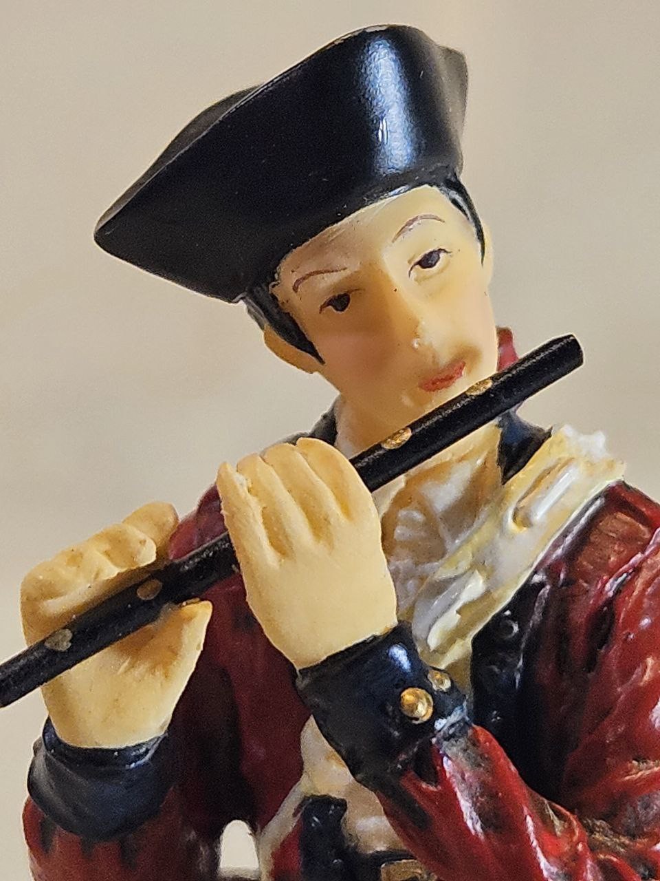 Lang & Wise Colonial Williamsburg Figurine 1998 Flute Player Soldier 009373
