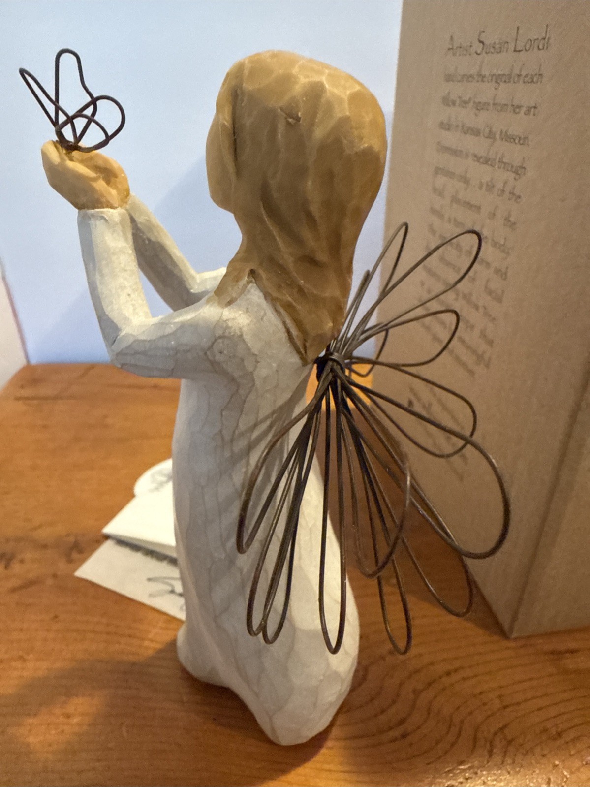 NWT Willow Tree Angel of Freedom Holding Butterfly Original Box S. Lordi