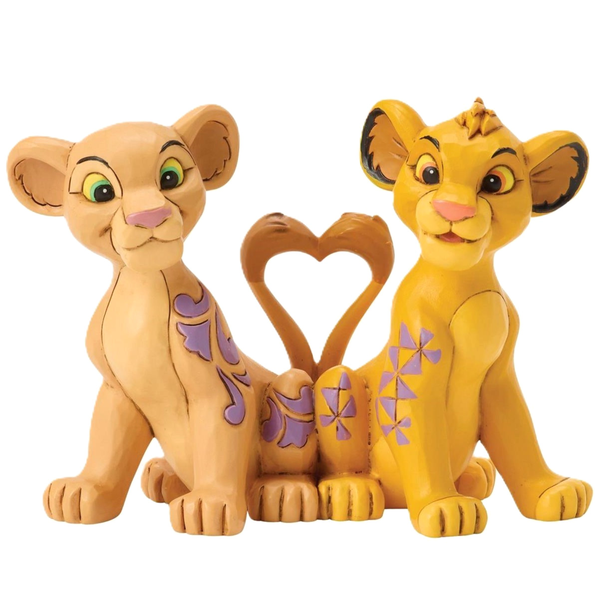 ❦ New JIM SHORE DISNEY Figurine THE LION KING Simba Nala Heart Tails Love Couple