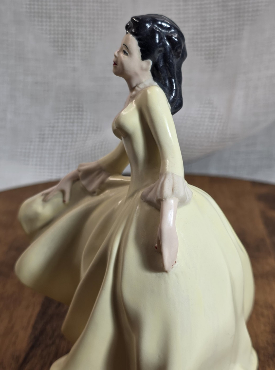 VTG MCM Edith King Original Ceramic Lady Figurine Kathy 1951 Coquette Cottagecor