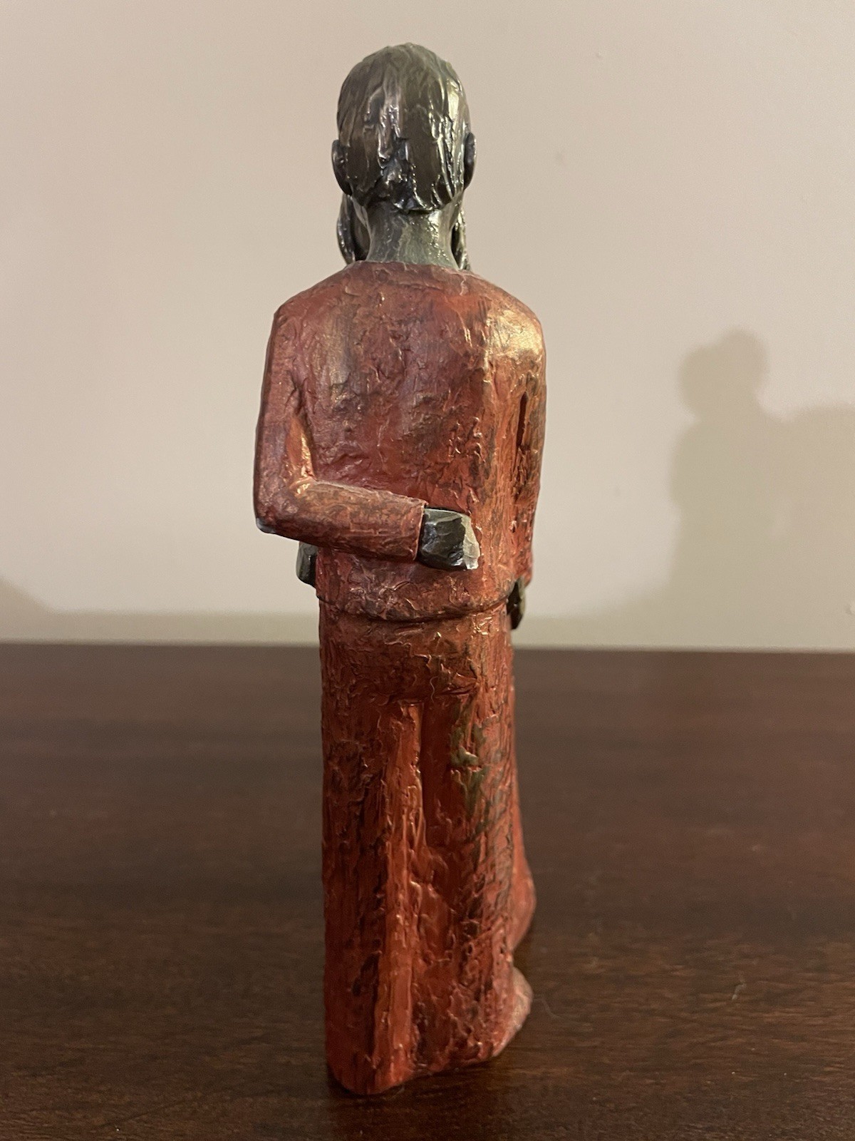 Genesis Fine Arts Heredities Bronze Sculpture in Copper & Gold, Embracing Couple
