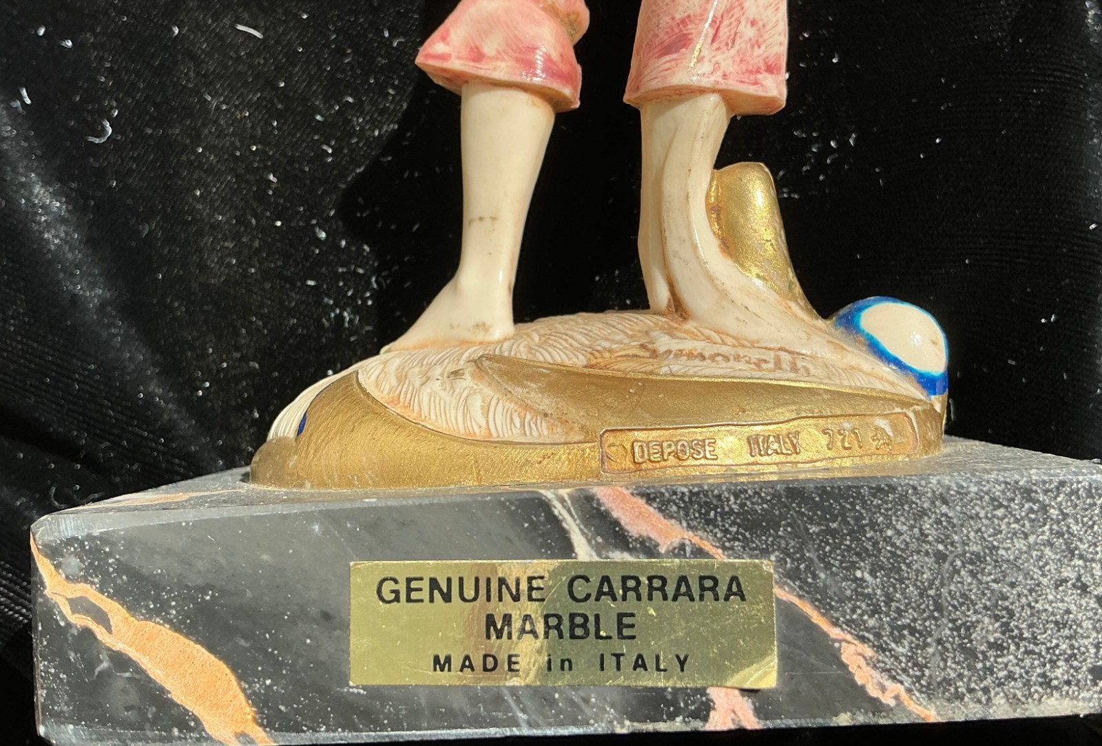Vintage Figurines – Genuine Carrara Marble, made in Depose Italy. #721, 722, 727