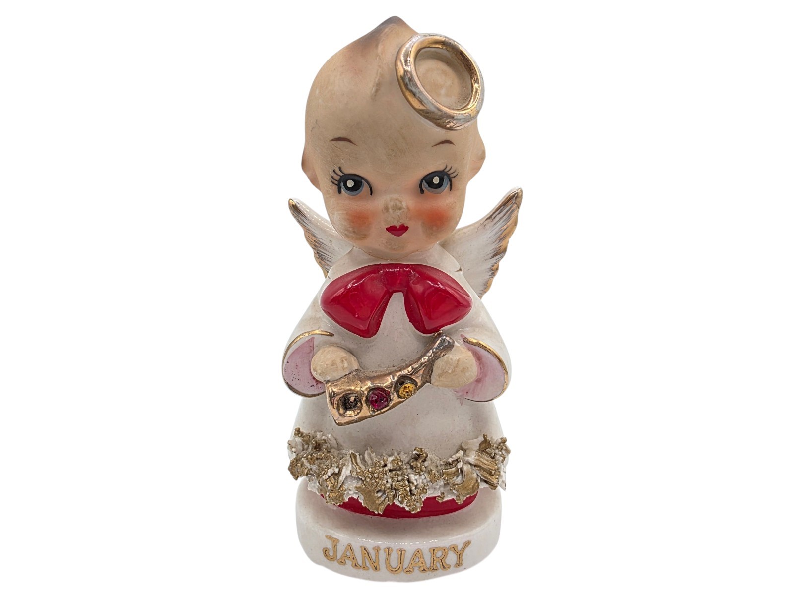 Vintage Arnart Kewpie Baby January Angel of the Month Japan Christmas Figure