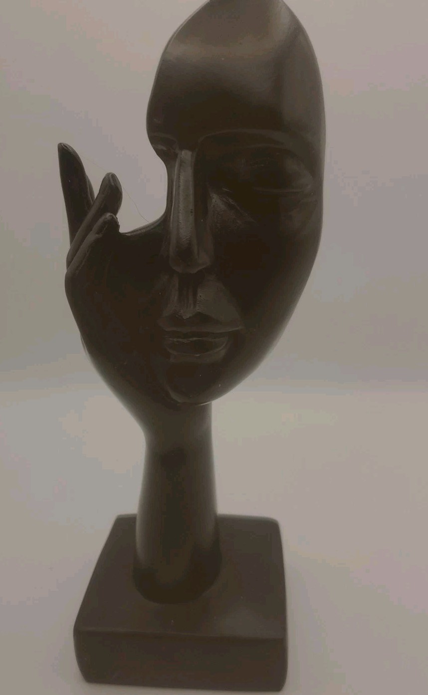 Lightweight Acrylic Mini Statue Of A Woman With Head In Hand