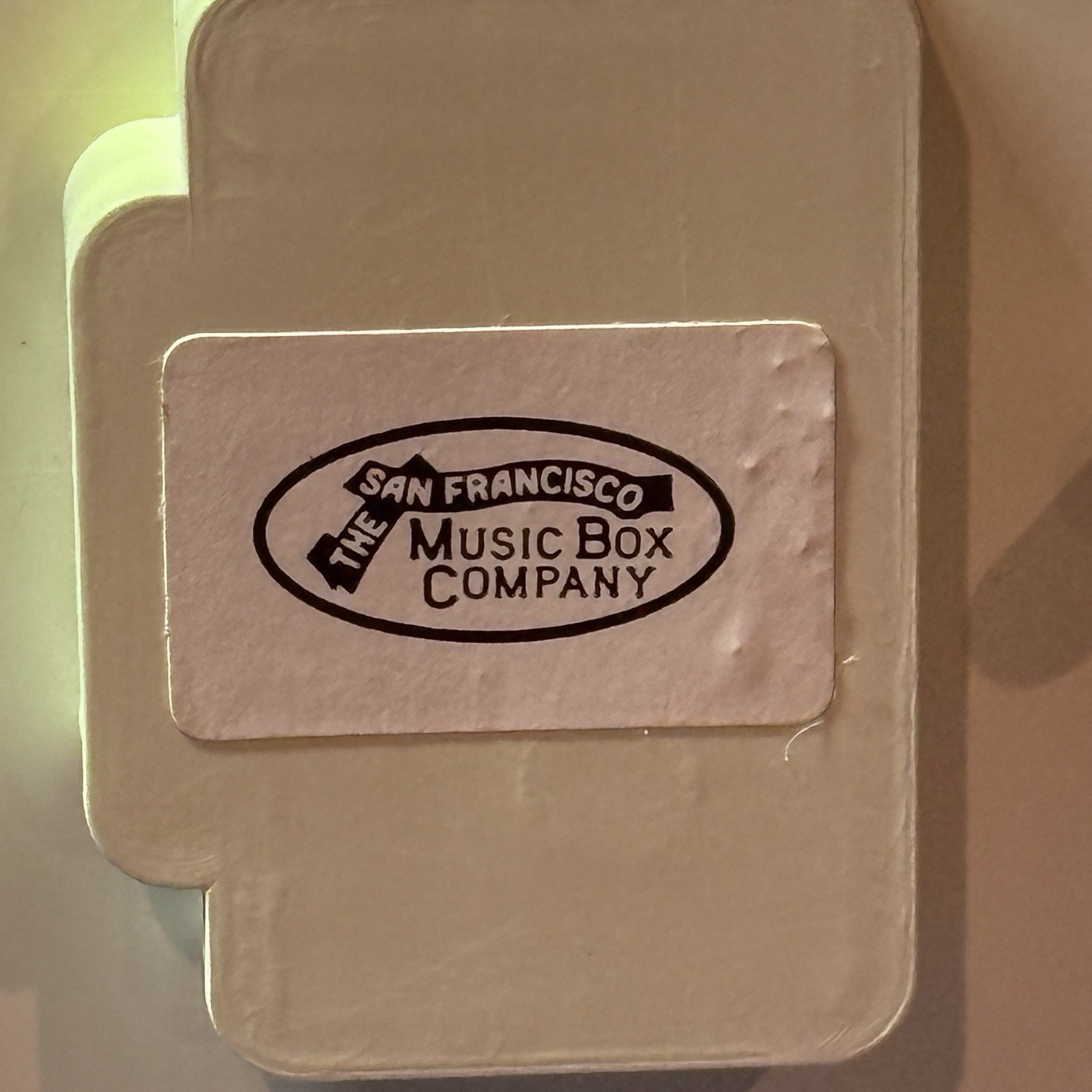 Vintage San Francisco Music Box Co Angel Cherubs Arch “Somewhere Out There”