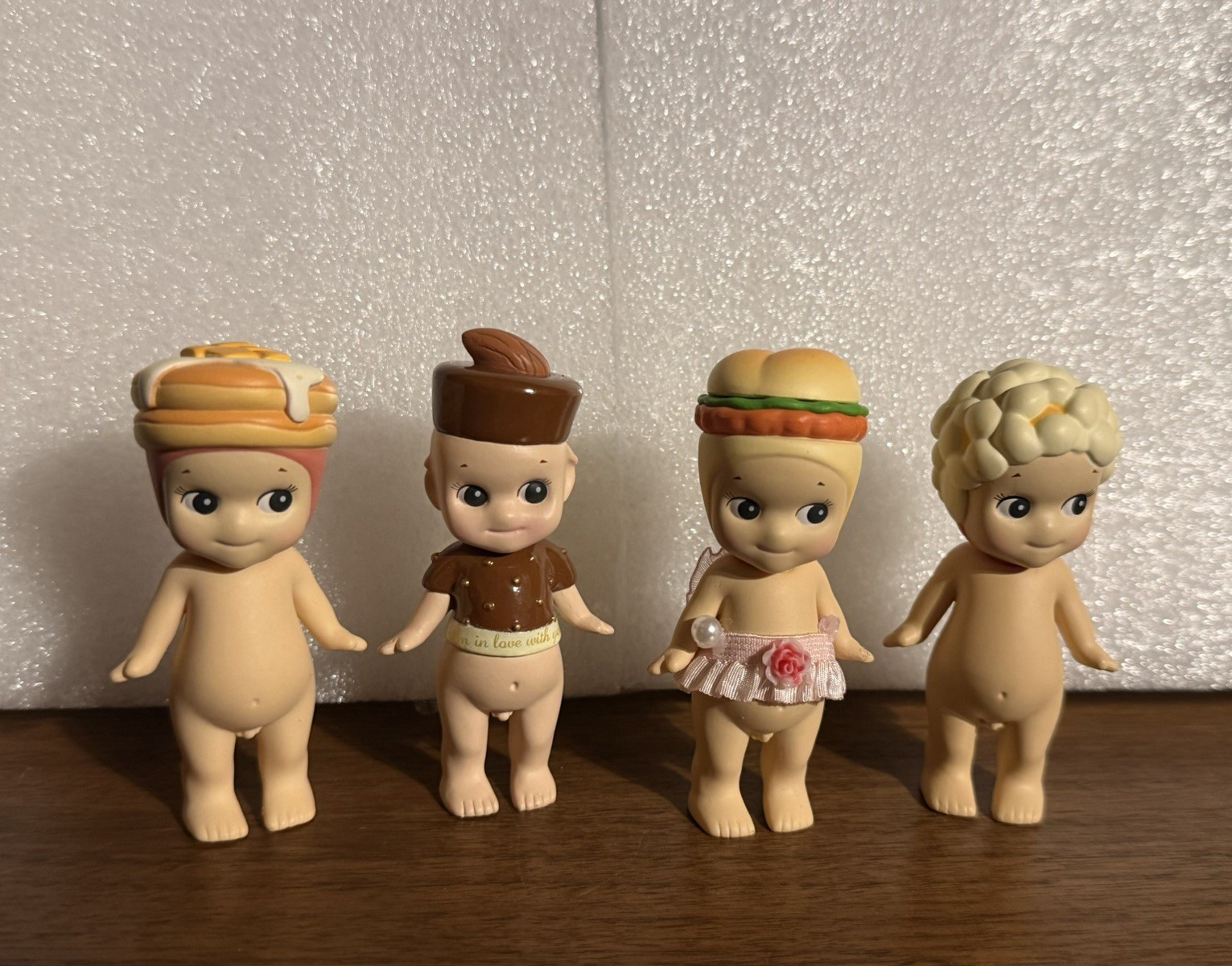Food-Themed Sunny Angel Mini Baby Figurines Set of 4 Doll Figurines