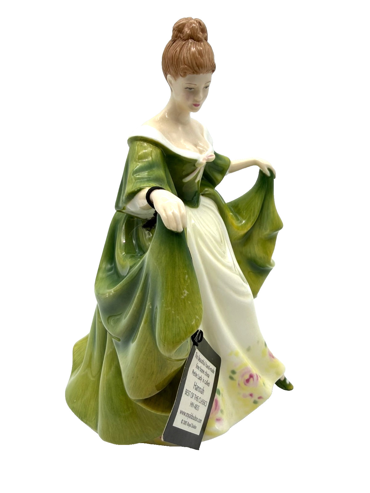 Vtg 2005 Royal Doulton Pretty Ladies HANNAH Figurine Bone China 6 3/4″ Tall