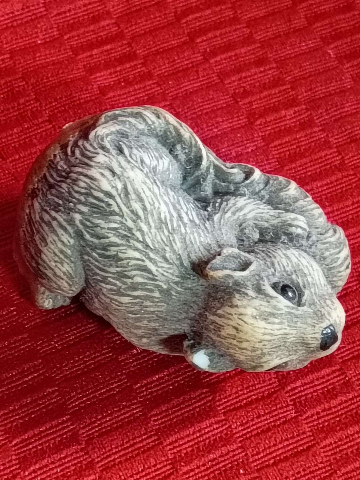 Lot 4 Miniature Squirrel Chipmunk Prairie Dog Figurines Resin Woodland Animals