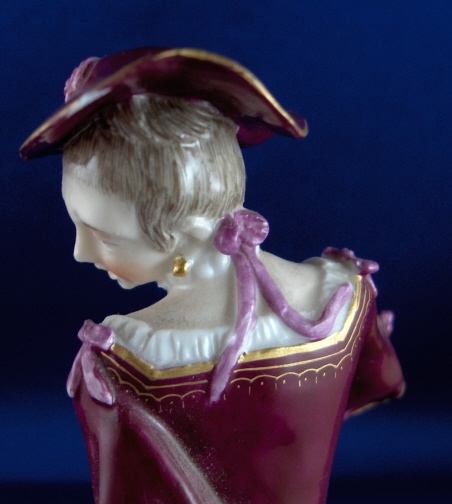 Antique 19thC Nymphenburg Porcelain Lady Figurine Porzellan Figure Figur Risqué