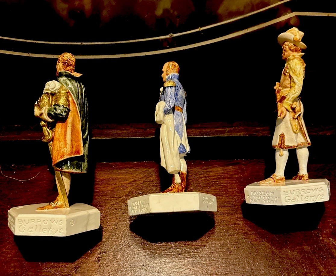 Vtg Sebastian US Miniatures Lot of 3 Ltd Edition figures # Alike 2583 NYC Museum
